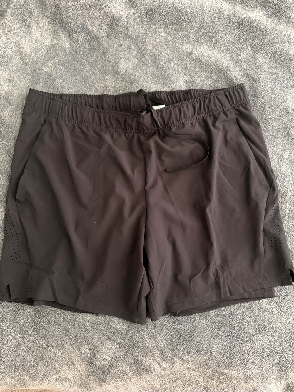 Athletic Works Black Men's Performance Training Shorts